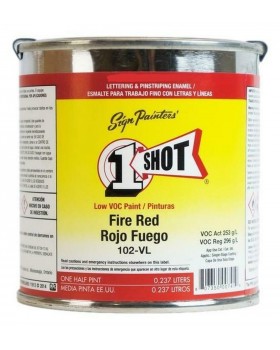 1SHOT ®️ Эмаль 102 Fire Red (Low Voc) 8 oz