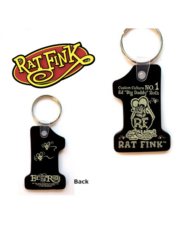 Брелок KEY CHAIN RAT FINK #1 BLACK