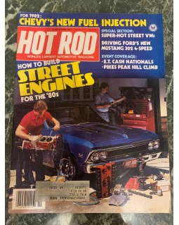 Журнал HotRod Magazine Vintage октябрь 1981