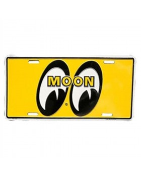 Номерной знак MOONEYES ™ желтый лого