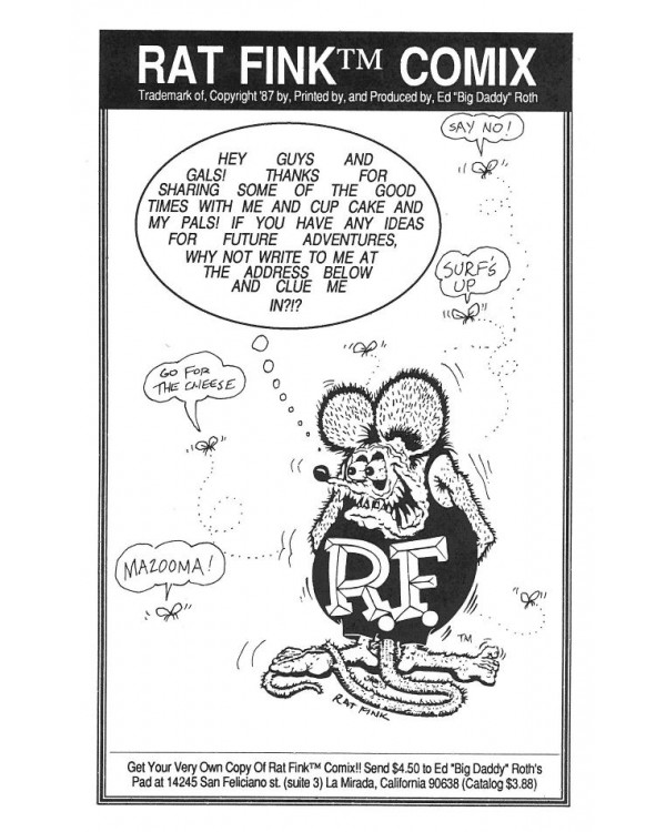 Комикс Rat Fink®️ "OUR GANG"