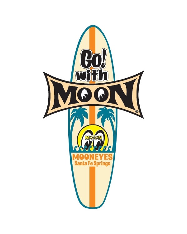 Стикер Go! with MOON ™ Surfboard